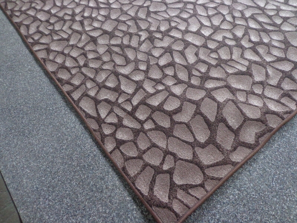 Berber Kettel Teppich Grau 300 x 200 cm Natur 100/% Schurwolle im Flor